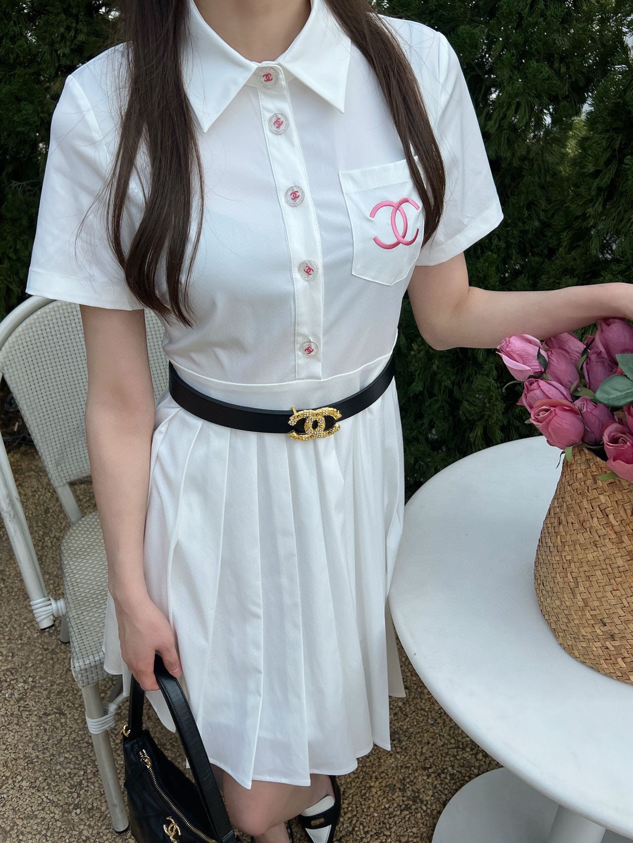 [TOP] CH@NEL Shirt Dresses  - White - Chanel