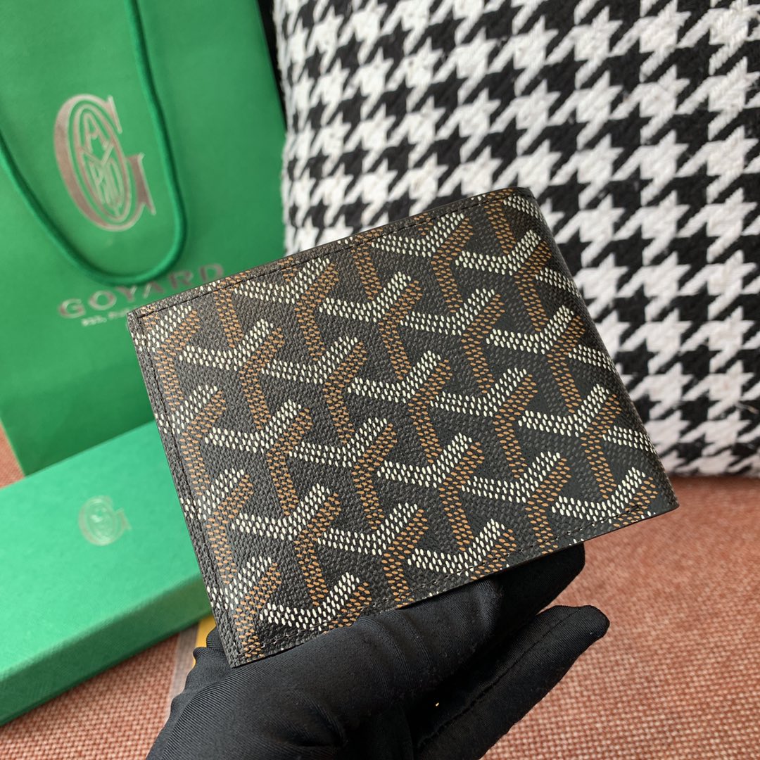 [TOP] Goy@rd Folding Wallet - Black - Goyard