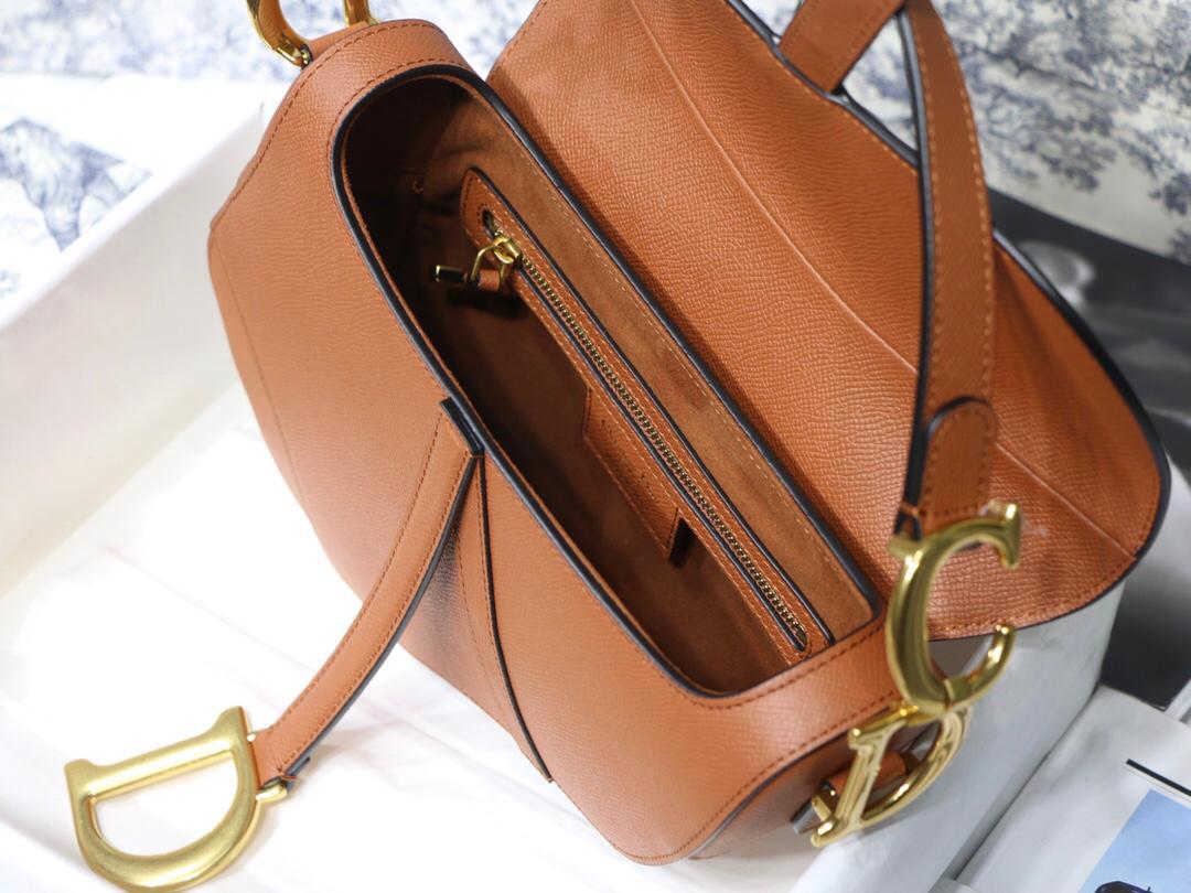 [TOP] D!or Saddle Bag Medium - Brown - Christian Dior