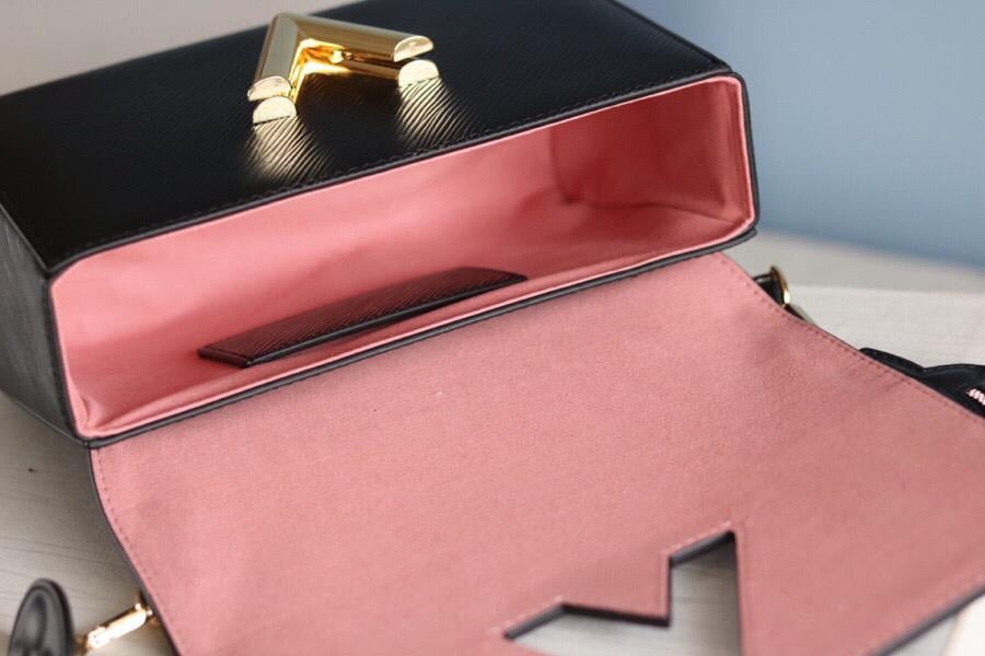 [TOP] L&V L*V Twist MM Bag- Black - LV Louis Vuitton