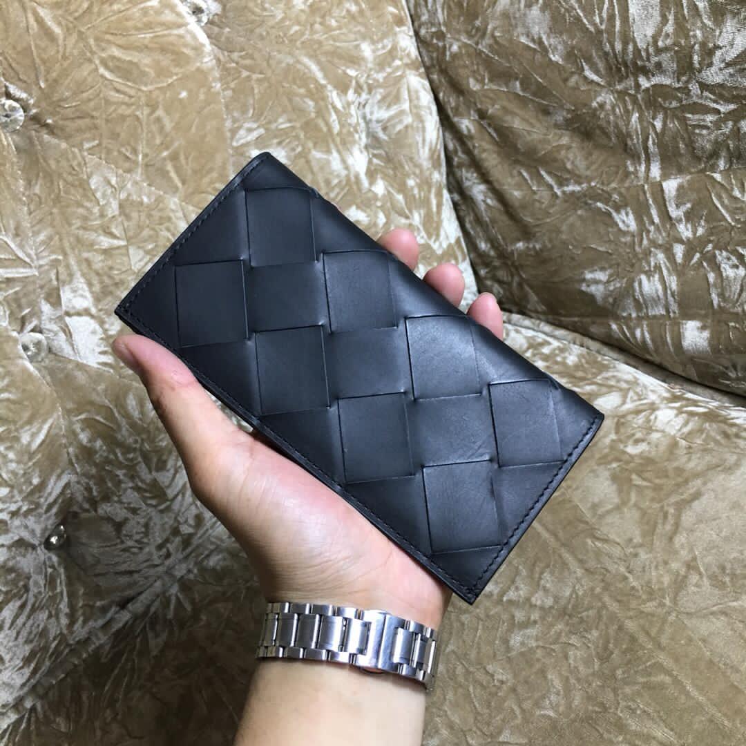 [TOP] B&V BV Folding Slim Wallet - Black - Bottega Veneta