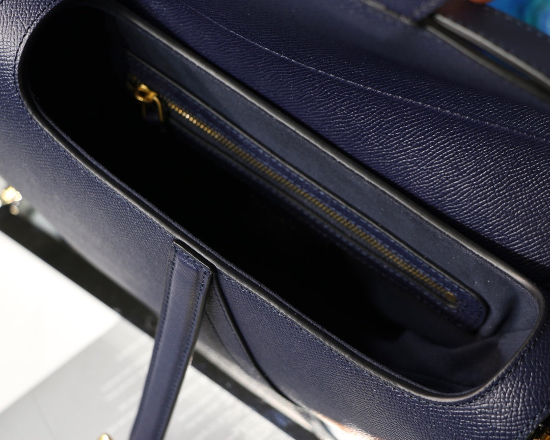 [TOP] D!or Saddle Bag Medium - Navy Blue - Christian Dior