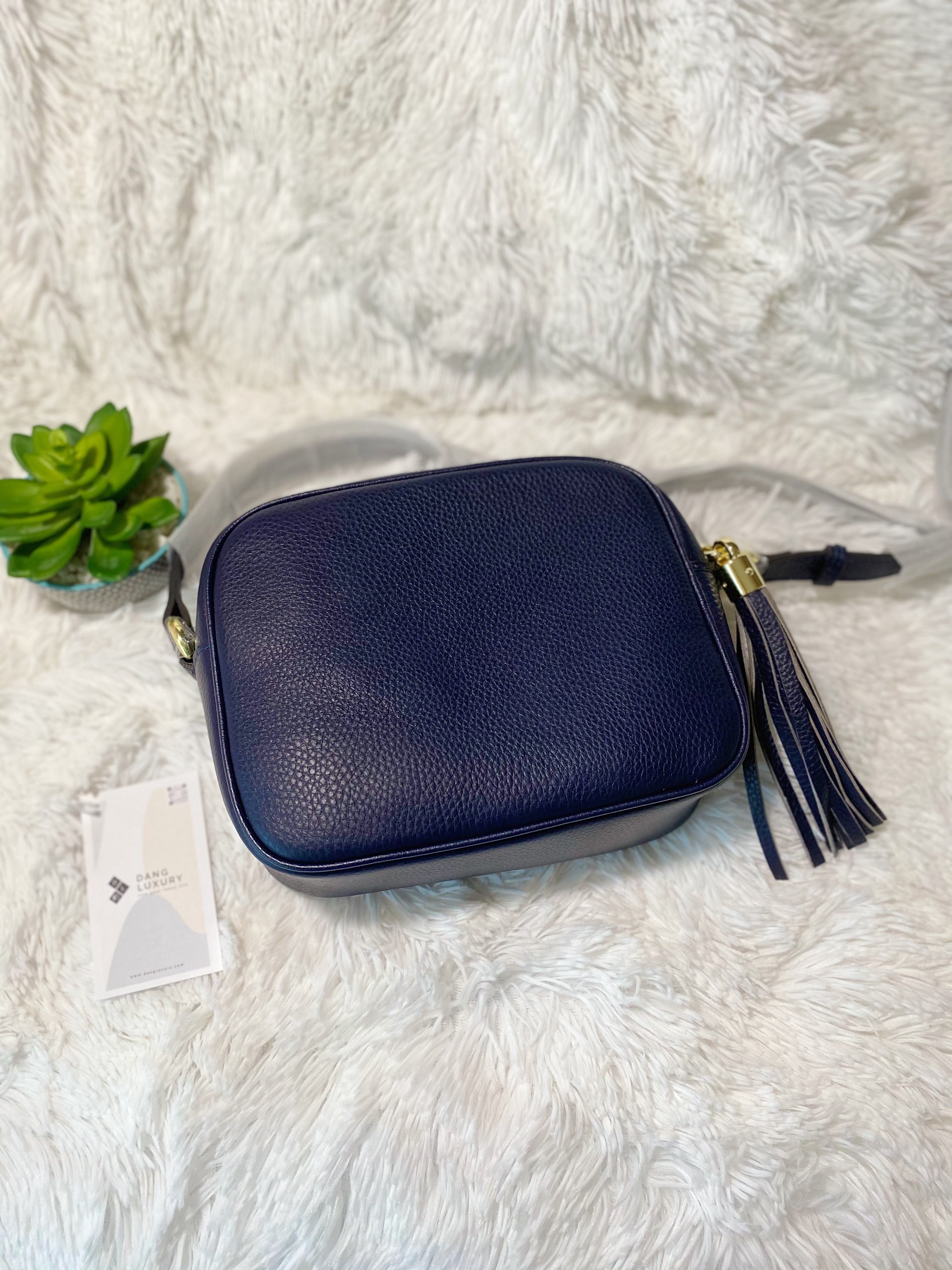 [TOP] GUCC! Soho Disco Bag - Navy Blue - Gucci