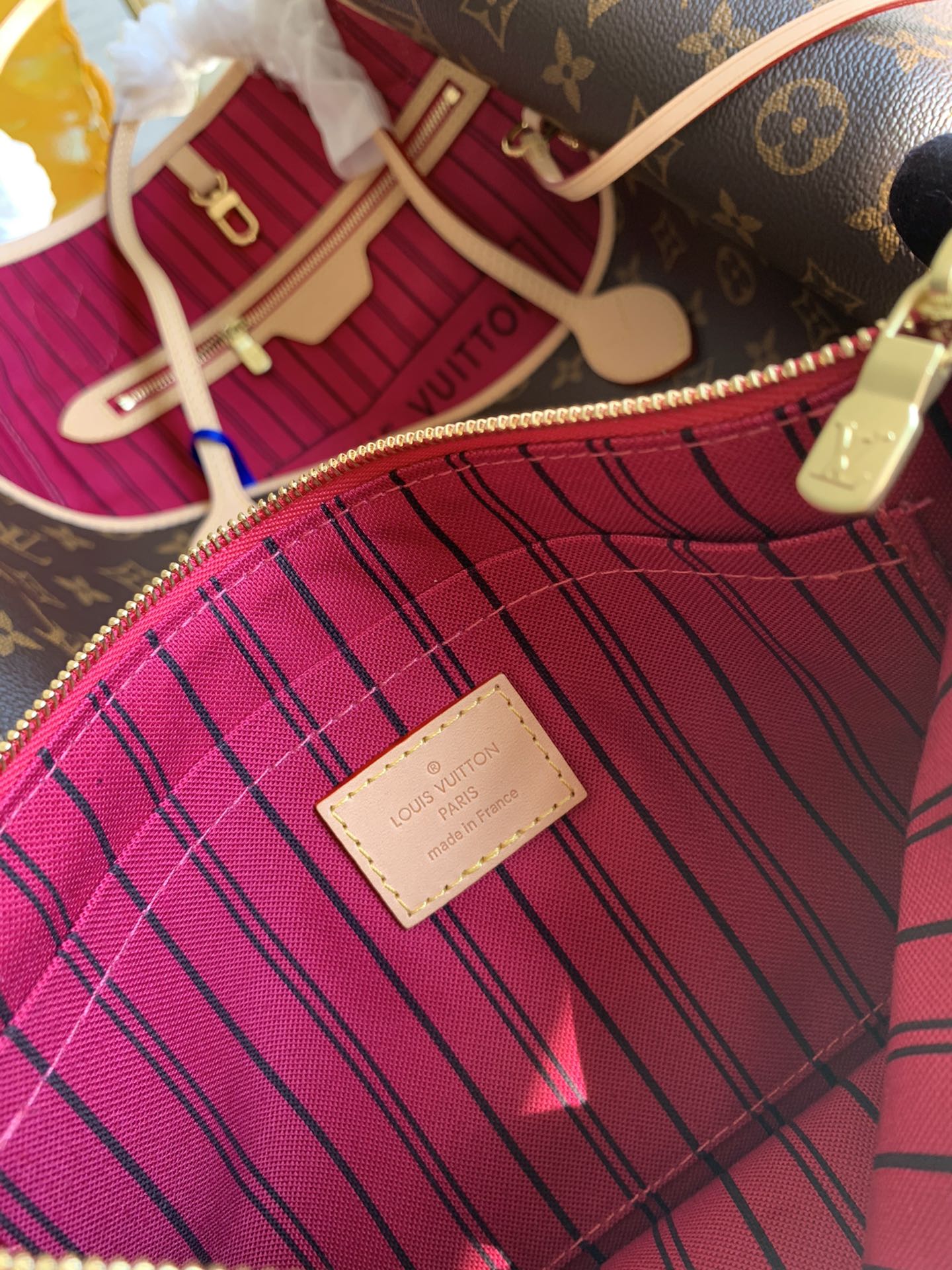 [TOP] L&V L*V Neverfull Monogram GM - Fuchsia