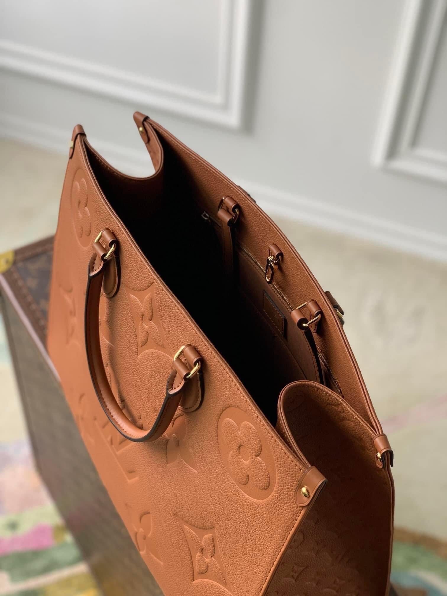 [TOP] L&V L*V On The Go Empreinte GM - Cognac - LV Louis Vuitton