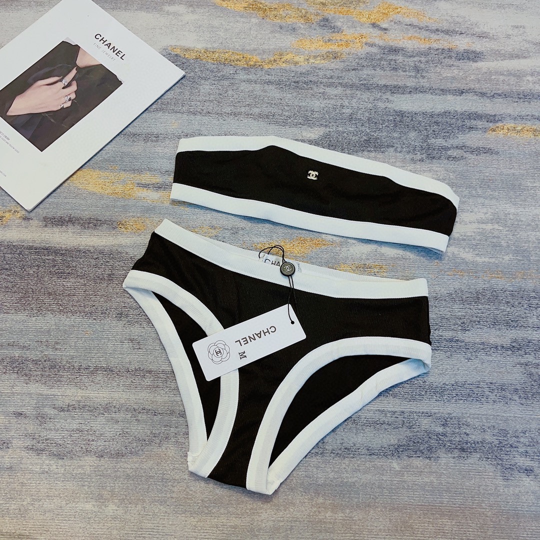 [TOP] CH@NEL Bikini Set  - 2 Cololr - Chanel