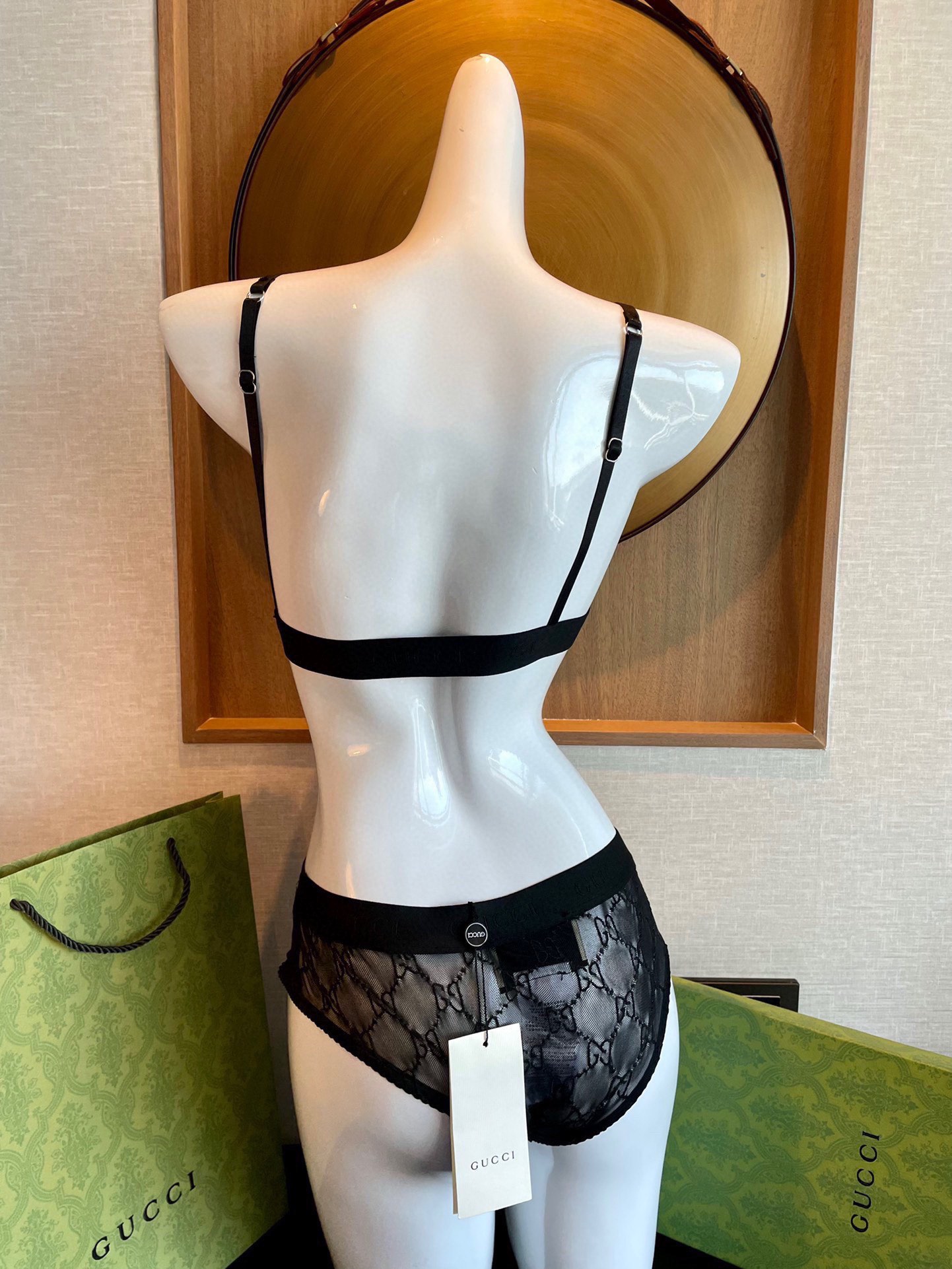 [TOP] GUCC! Bikini Set - Black - Gucci