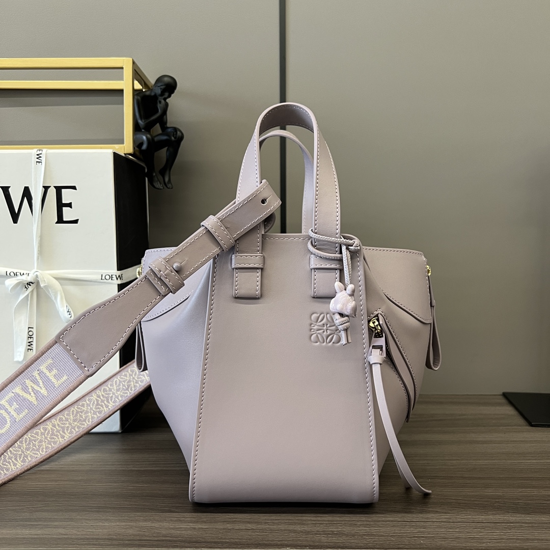 [TOP] LOEW€ Calfskin Hammock Bag - Purple - Loewe