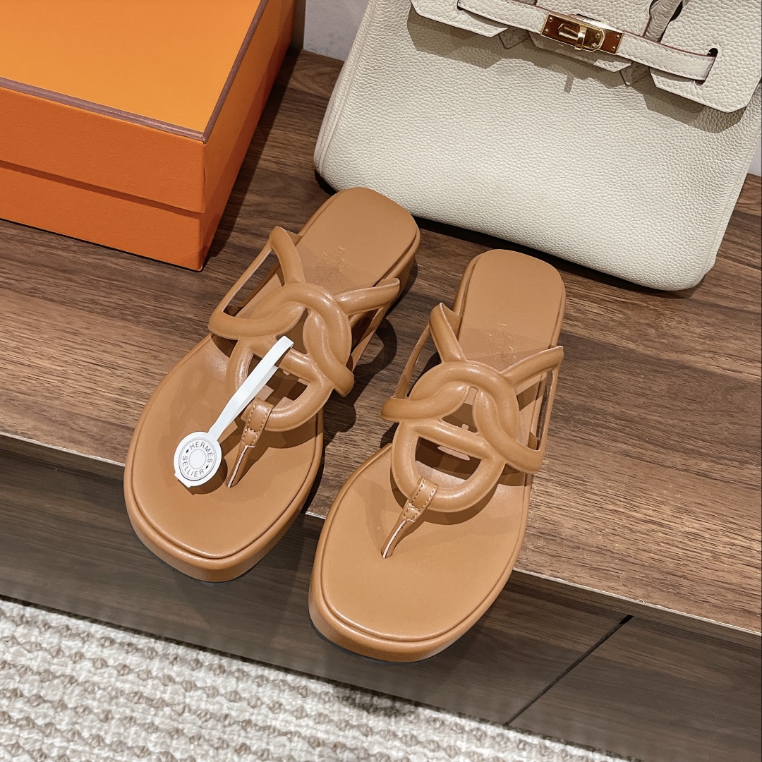 [TOP] H€RMES Gipsy Flats Mules - 4 Color- Hermes