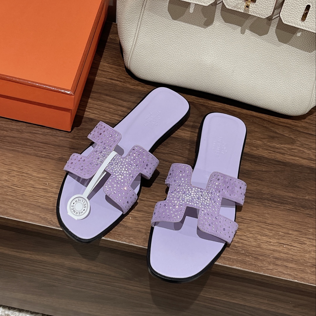 [TOP] H€RMES Oran Swift Calfskin Sandals - 2 Color - Hermes