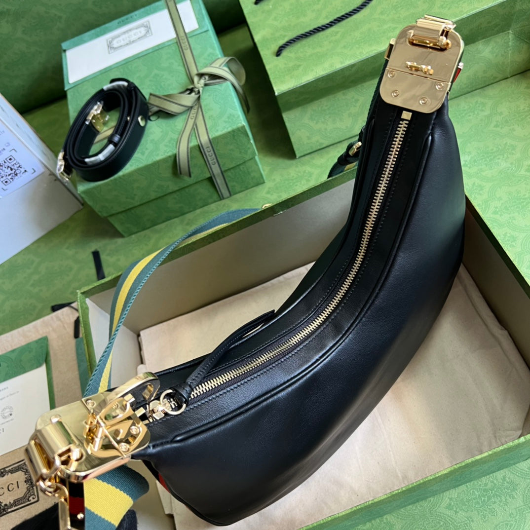 [TOP] GUCC! GG Attache Large Bag - Black - Gucci