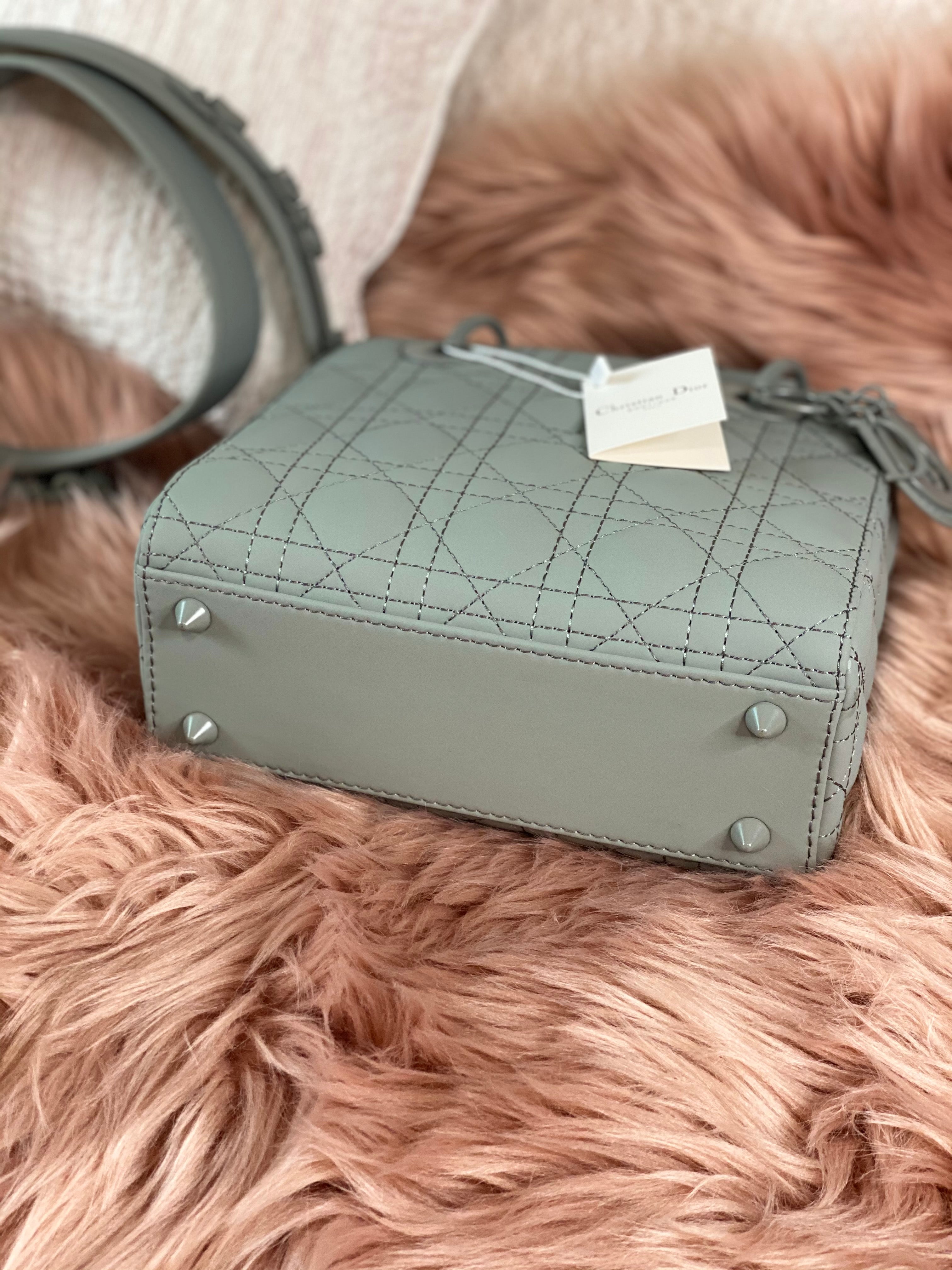 [TOP] D!or Lady Christian Dior Bag ABC All Mate Small - Grey - Christian Dior