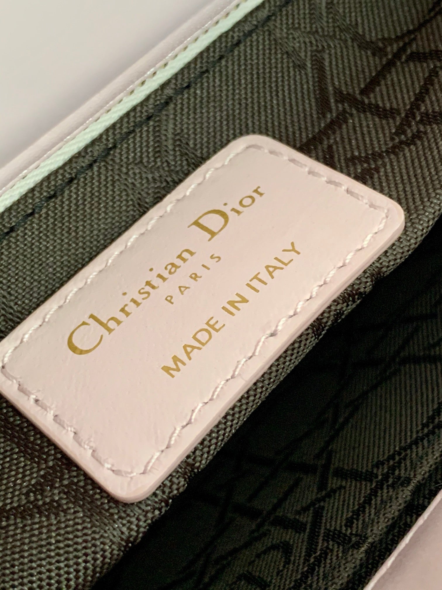 [TOP] D!or Lady Christian Dior Bag  ABC Lambskin - Light Pink - Christian Dior