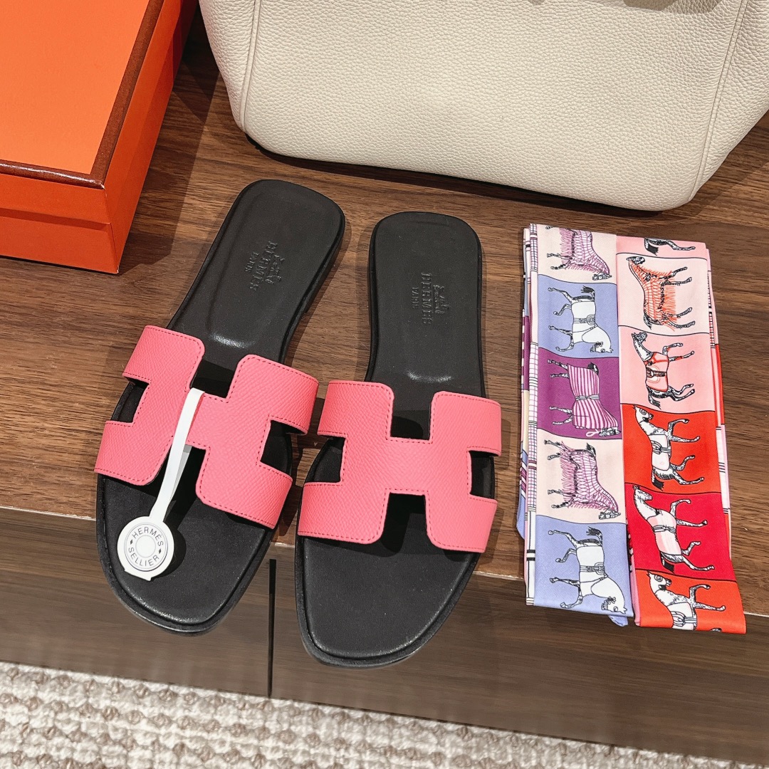 [TOP] H€RMES Oran Swift Calfskin Sandals - 7 Color - Hermes