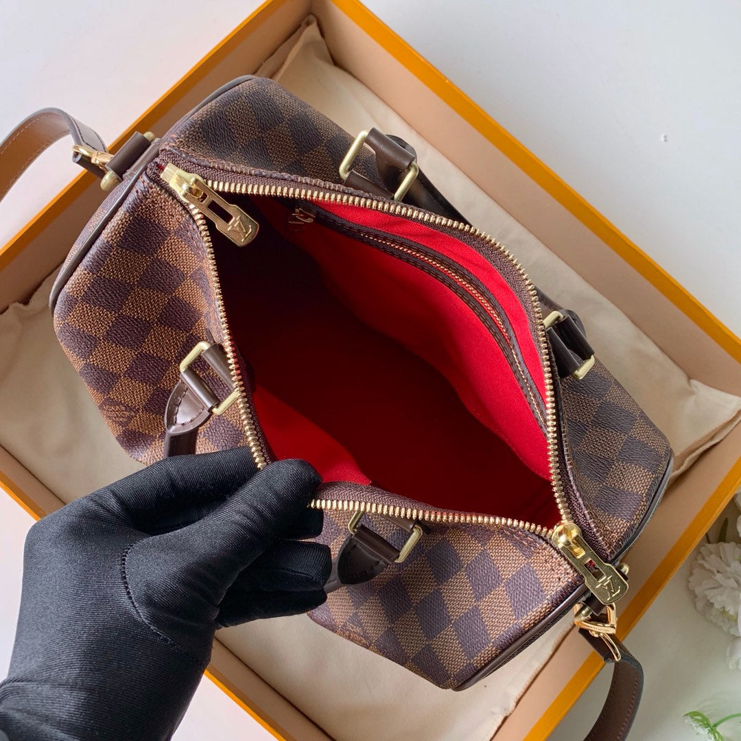 [TOP] L&V L*V Speedy 25 Damier Ebene - LV Louis Vuitton