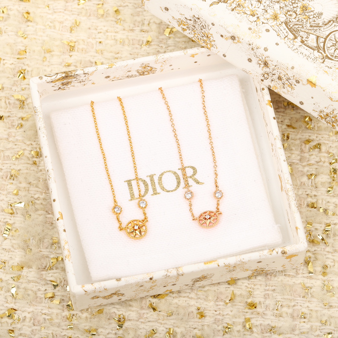 [TOP] D!or 30 Montaigne compass octagon necklace - 2 colors - Christian Dior