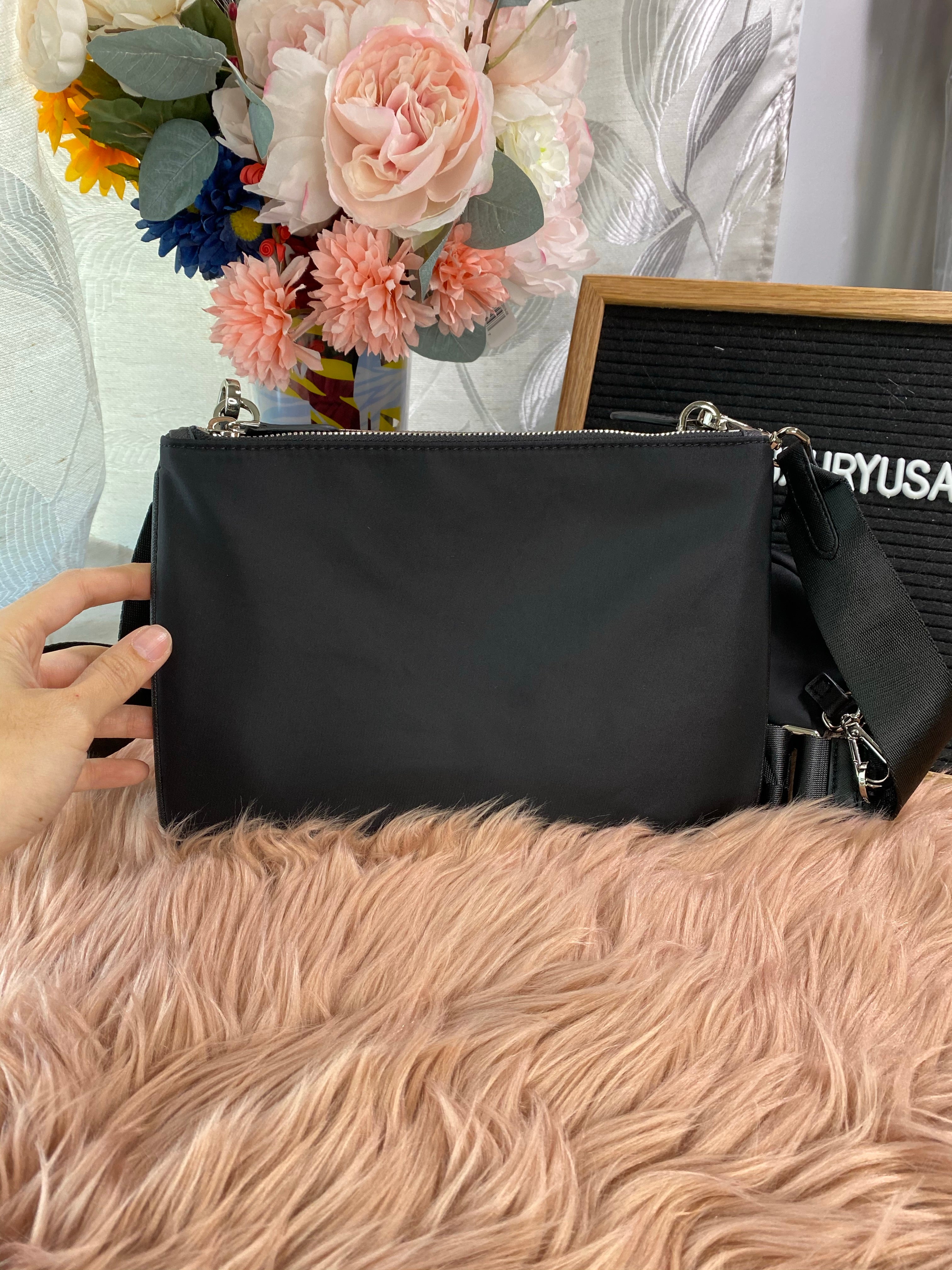[TOP] PR@DA Nylon Pochette Shoulder Bag - Black - Prada