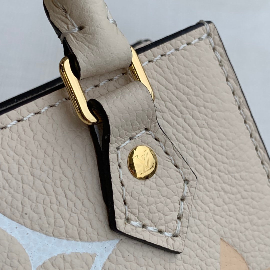 [TOP] L&V £V Petit Sac Plat Bag By The Pool - Cream & Orange - LV Louis Vuitton