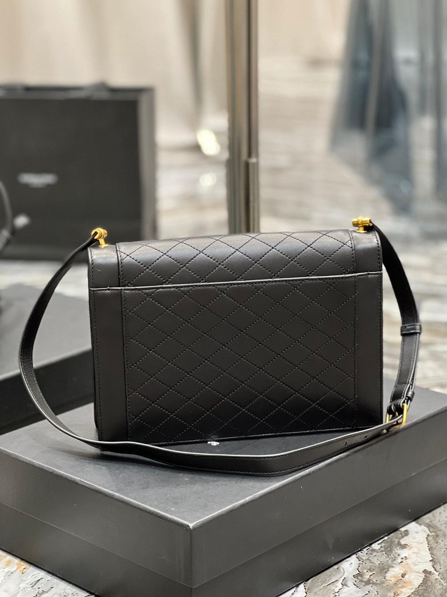 [TOP] Y$L Gabby Satchel - Black - Ysl Yves Saint Laurent