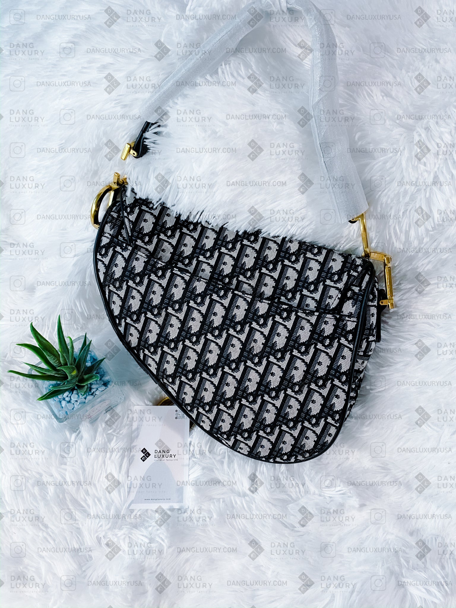 [TOP] D!or Saddle Bag Oblique - Christian Dior