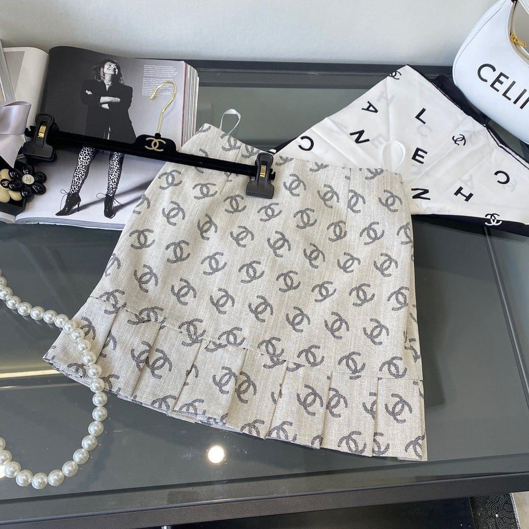 [TOP] CH@NEL Double C Skirt and Shoet Blazer - Chanel