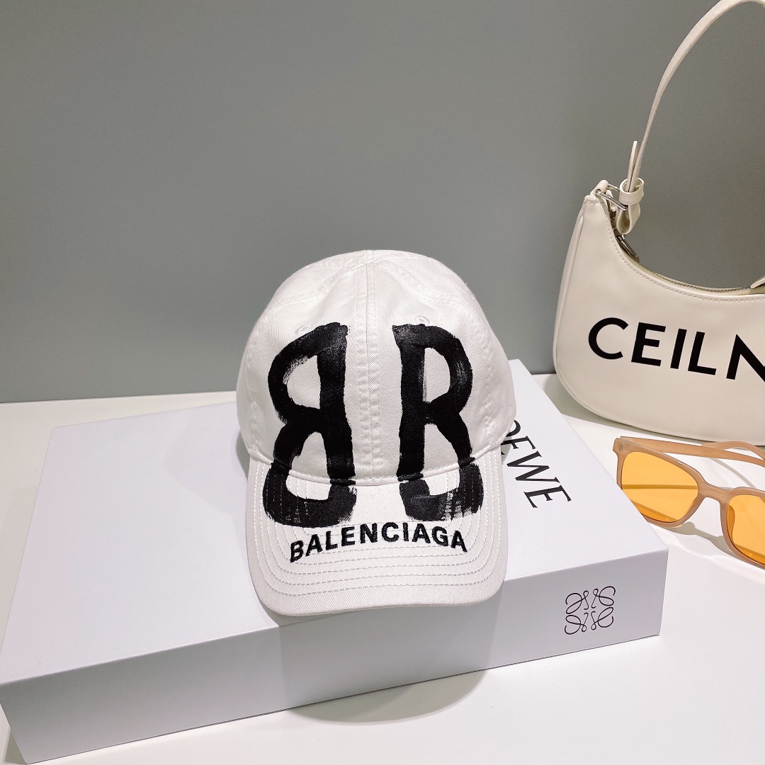 [TOP] BAL€NCIAGA Baseball Cap - 2 Color - Balenciaga