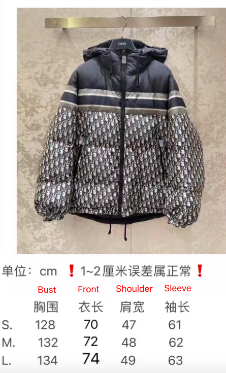 [TOP] D!or Double Face Down Long Coat - Oblique - Christian Dior