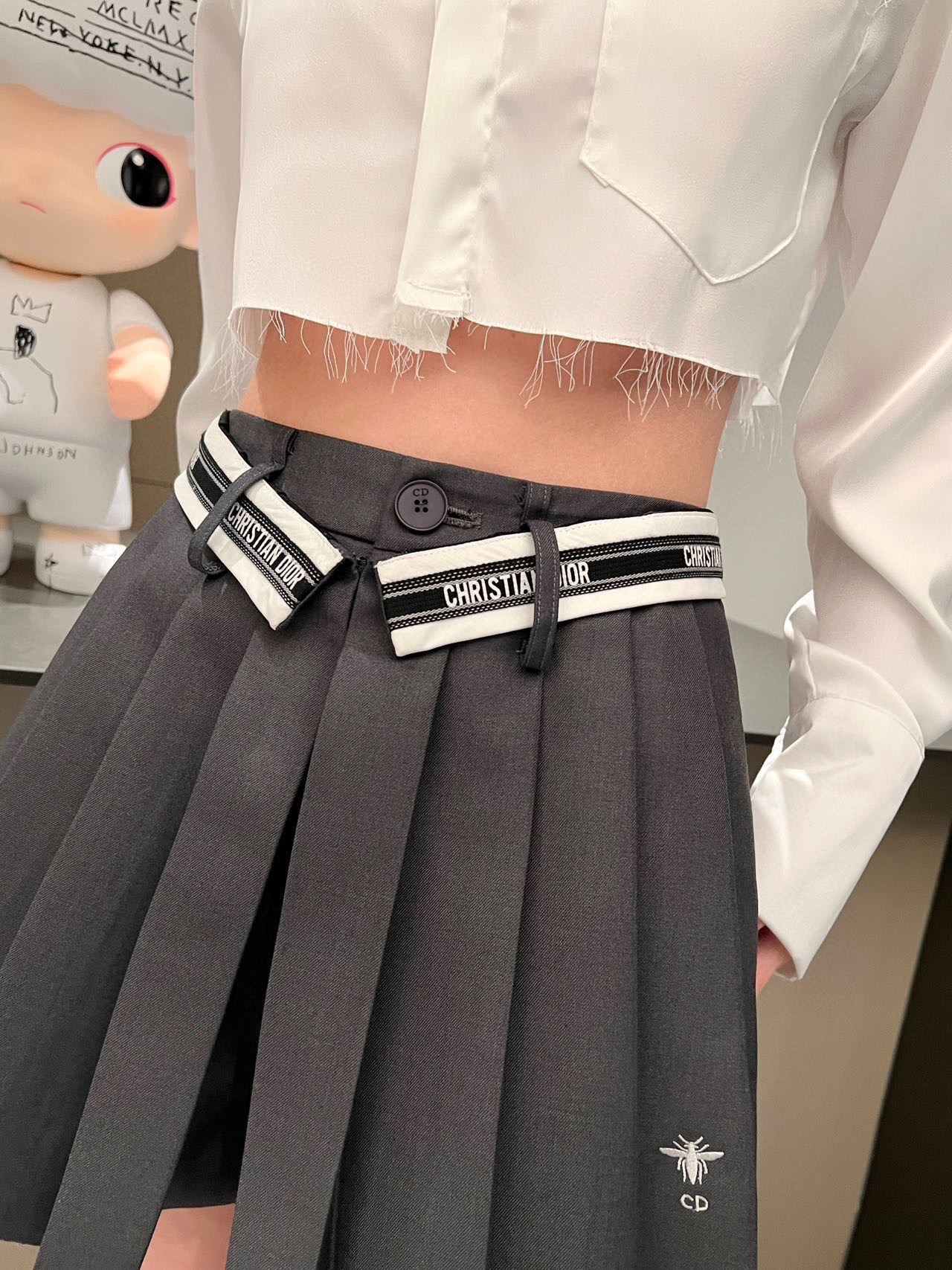 [TOP] D!or Elastic kirt with Leggings - 2 Color - Christian Dior