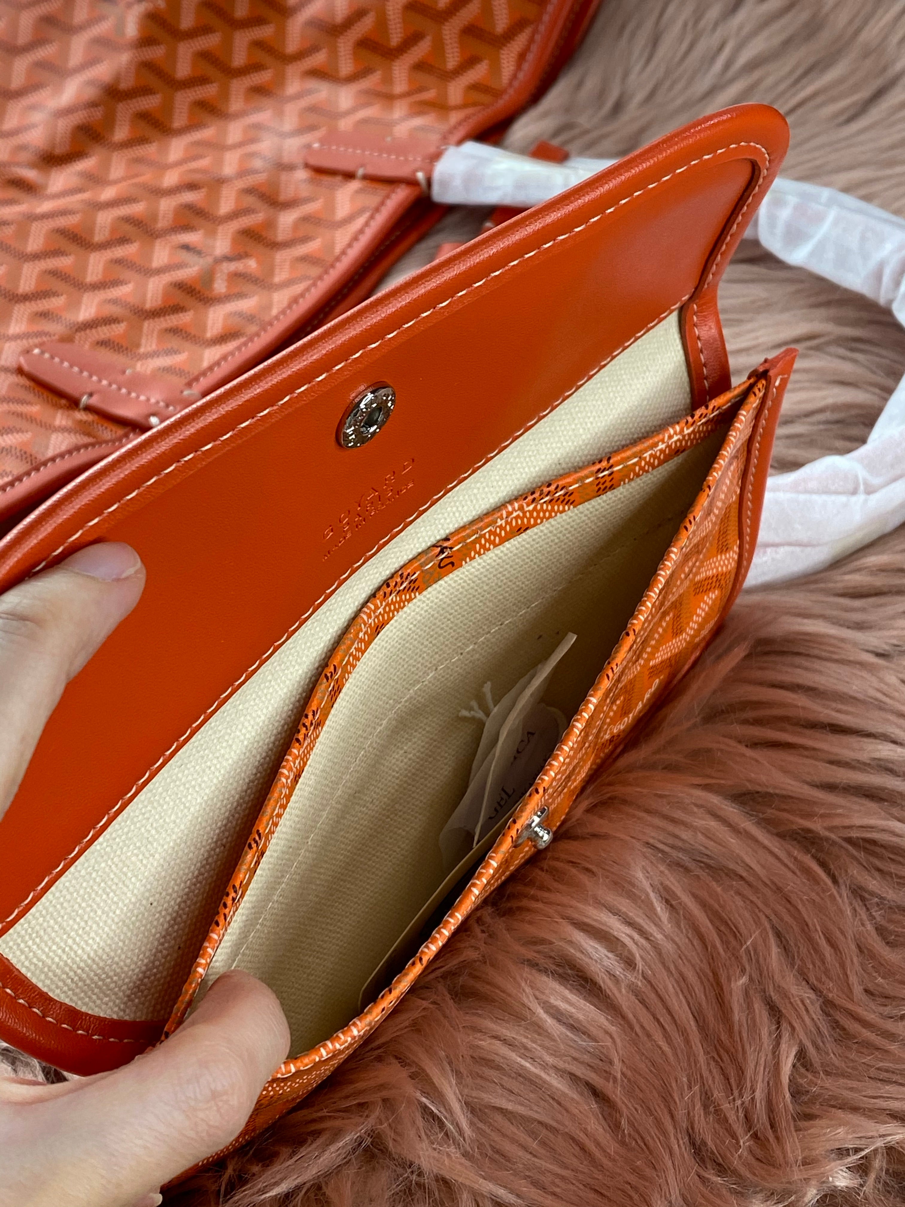[TOP] Goy@rd Monogram St. Louis GM Tote - Orange - Goyard