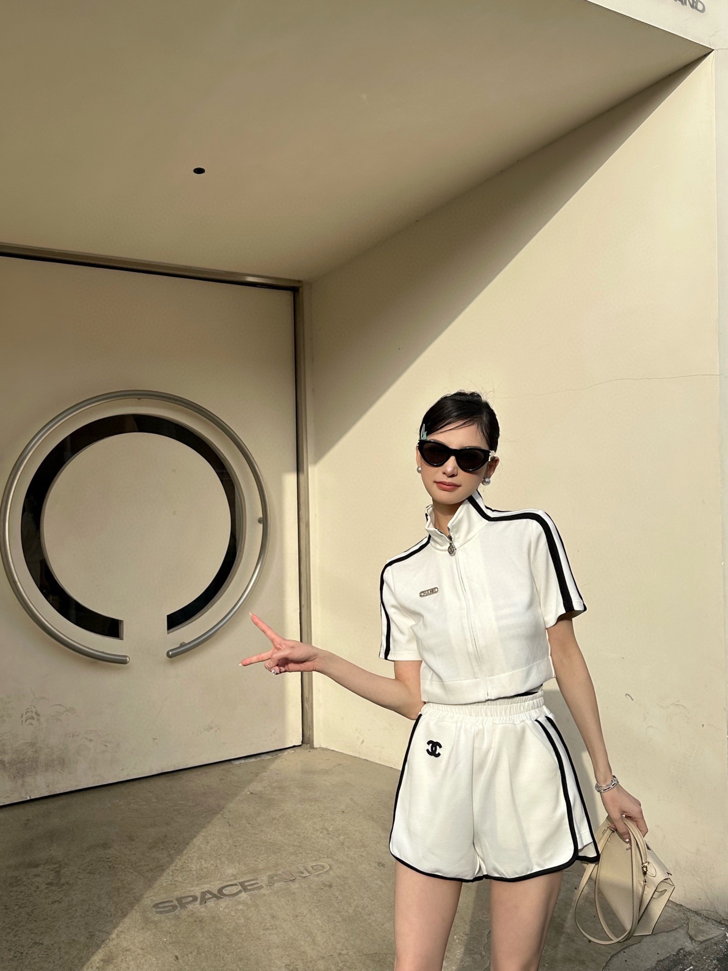 [Top] CH@NEL Short Top Shorts Set - 2 Color - Chanel