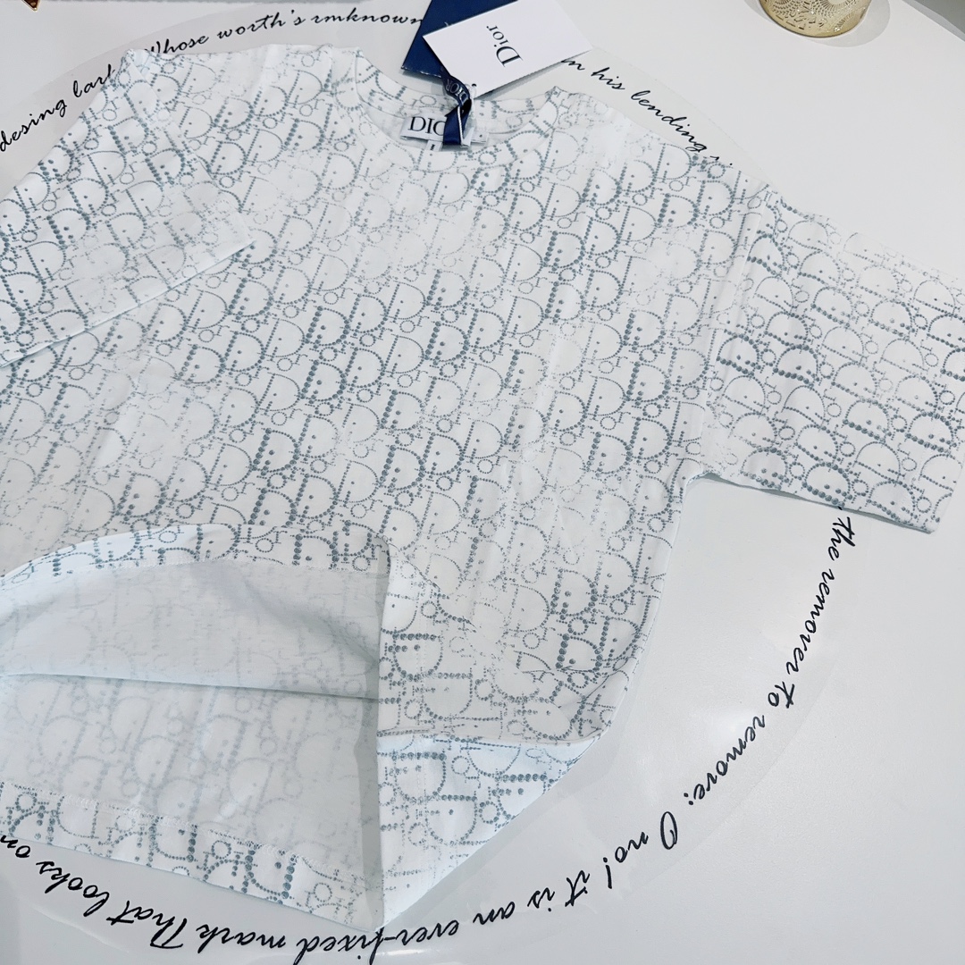 [TOP] D!or T-Shirt Short Sleeves - White