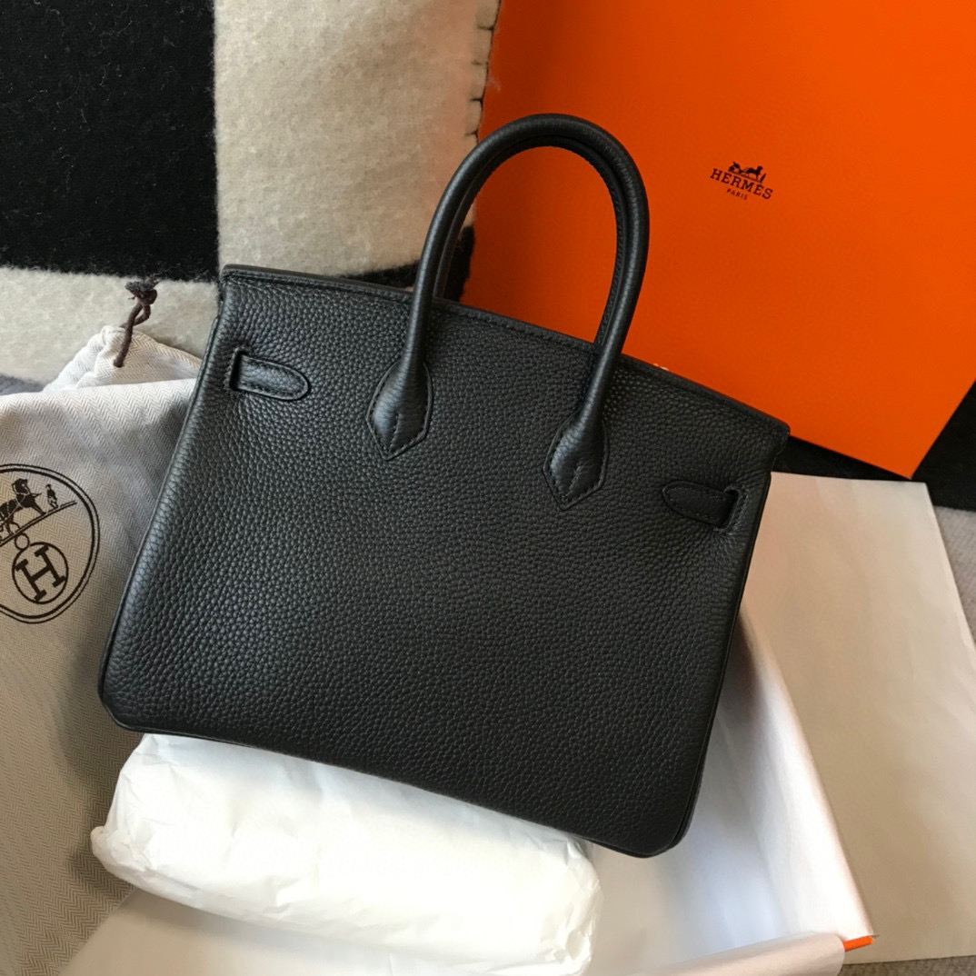 [TOP] H€RMES Birkin Togo Leather 25cm - Black & SHW - Hermes