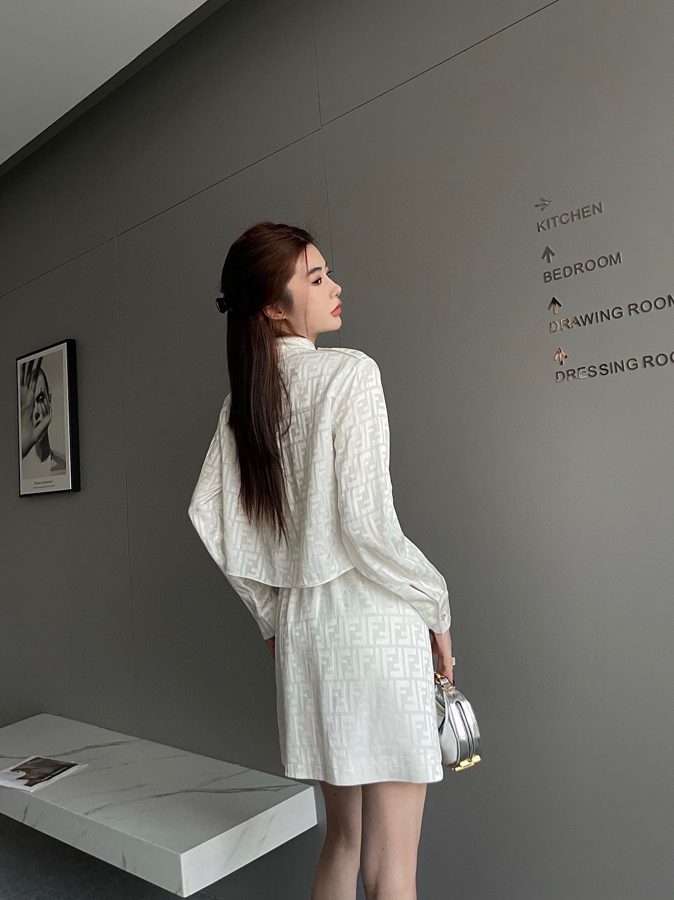 [TOP] F€NDI Shirt Skirt Set - 2 Color - Fendi
