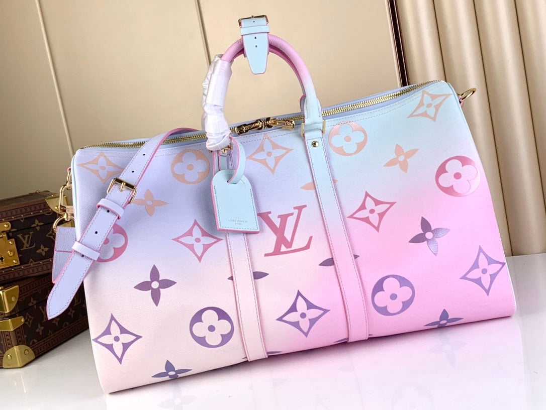 [TOP] L&V L*V Keepall 45 Sunrise Pastel - LV Louis Vuitton
