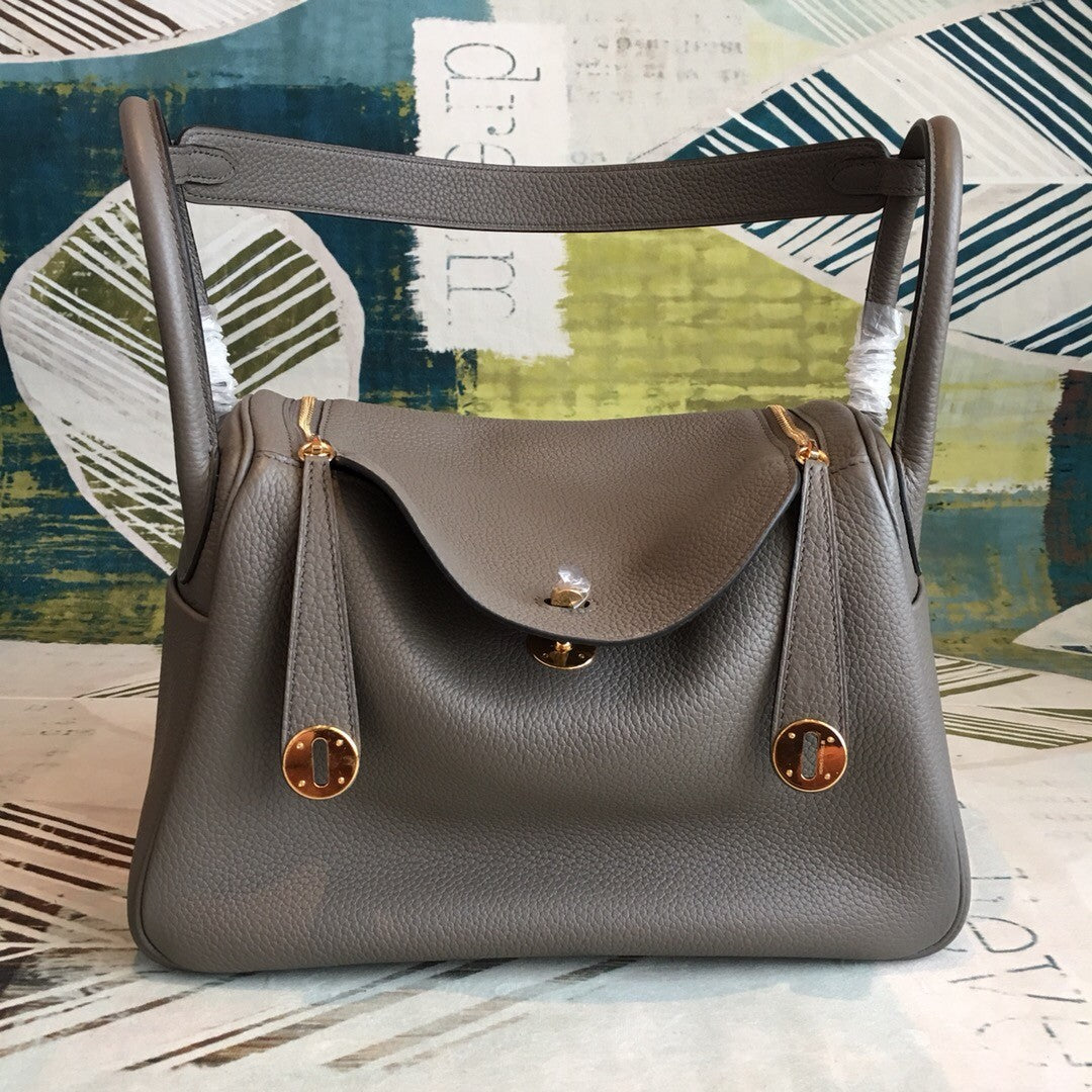 [TOP] H€RMES Lindy 26cm - Dark Grey - Hermes