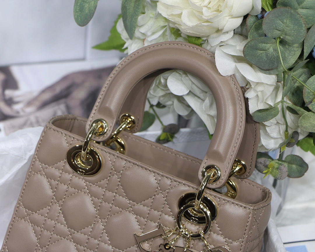 [TOP] D!or Lady Christian Dior Bag ABC Small - Taupe - Christian Dior