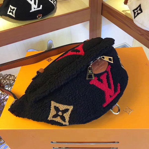 [TOP] L&V LV Teddy Bumbag - BLACK/RED - LV Louis Vuitton