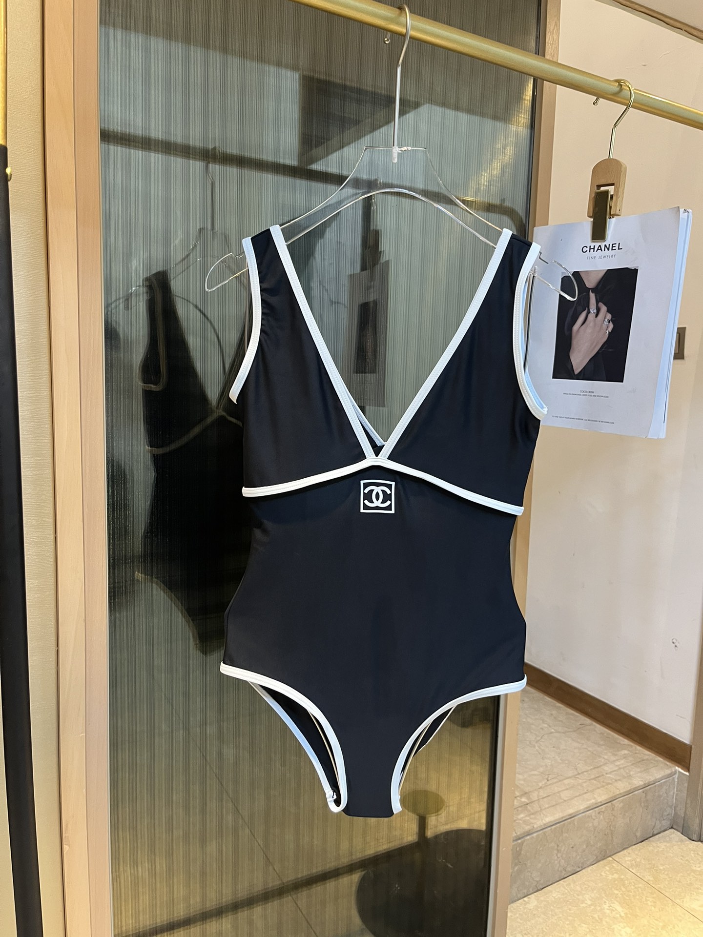 [TOP] CH@NEL Swimsuit - 2 Color - Chanel