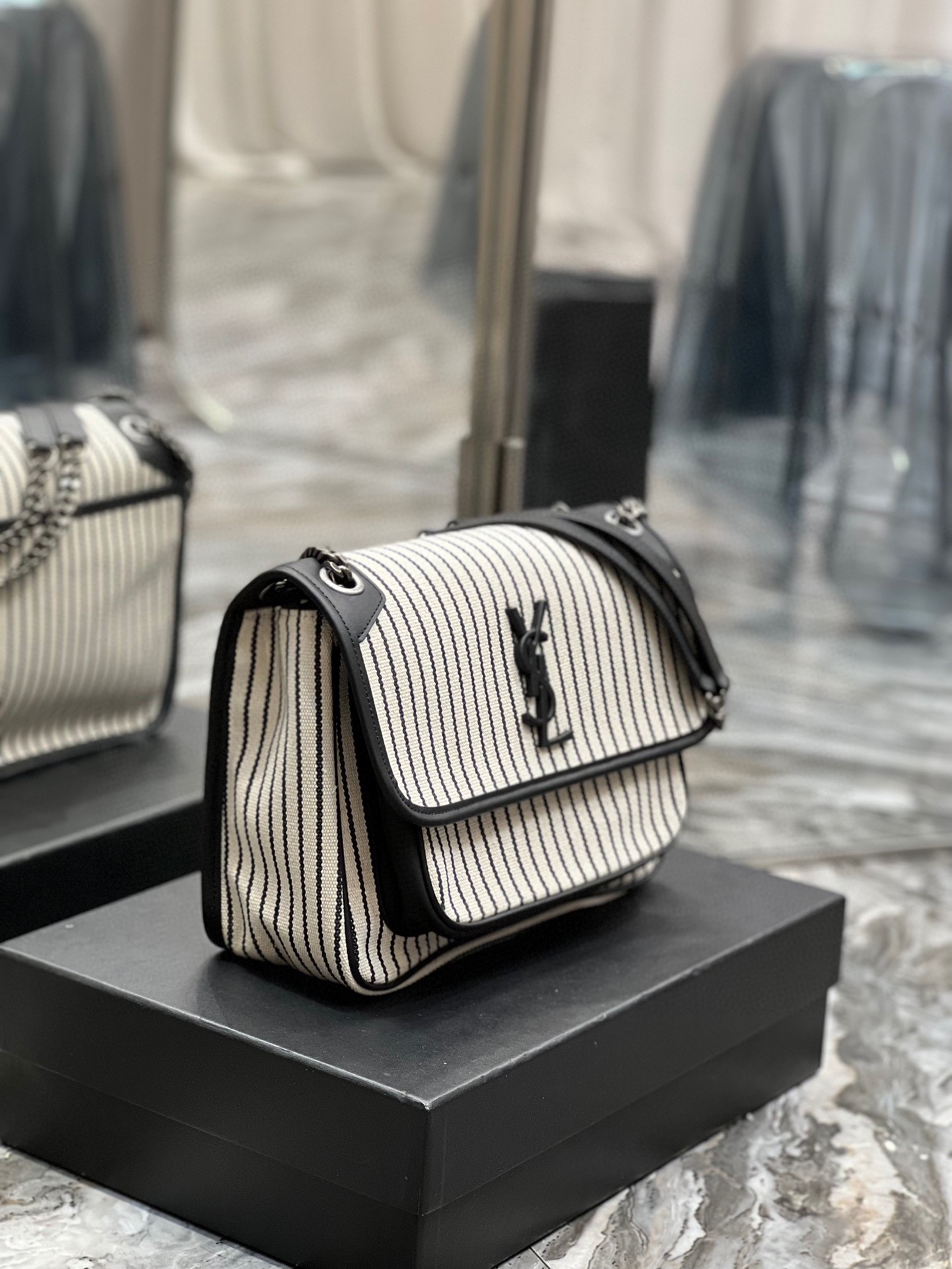 [TOP] Y$L Niki Shoulder Bag - Black - Ysl Yves Saint Laurent