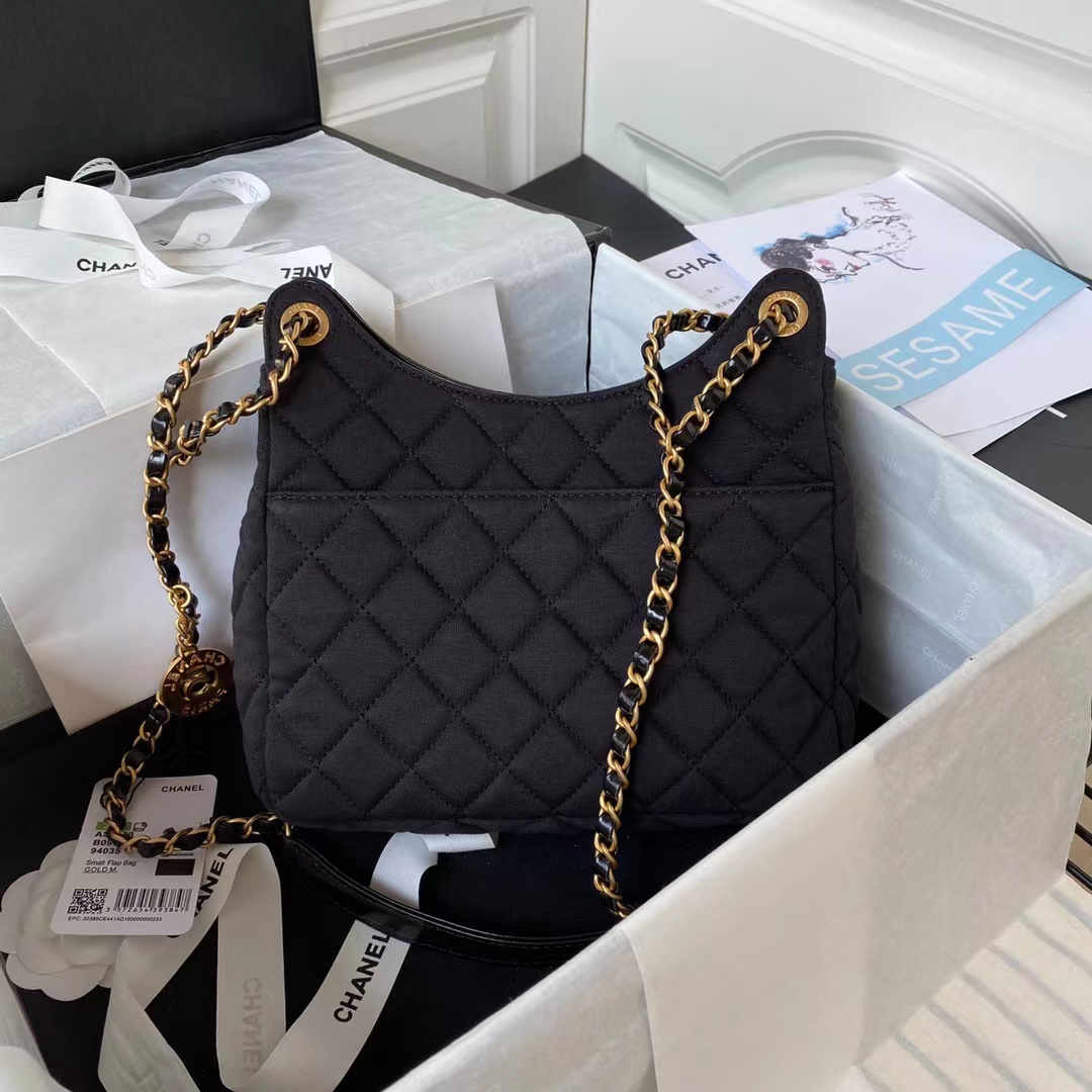 [TOP] CH@NEL Hobo Handbag Tweeds & Fabrics-Medium-GHW-4 colours - Chanel