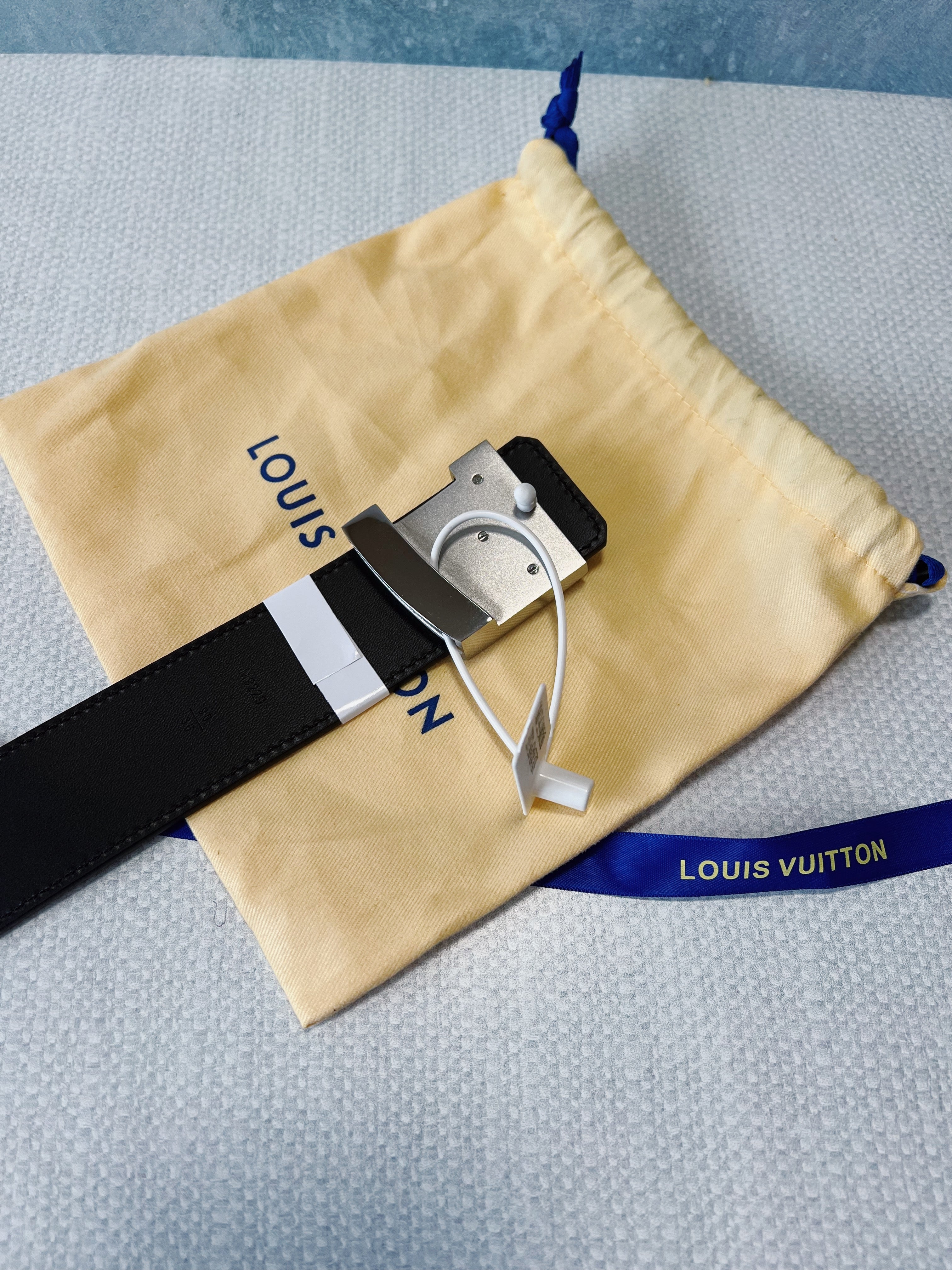 [TOP] L&V L*V Epi Leather Belt - Black w SHW - LV Louis Vuitton