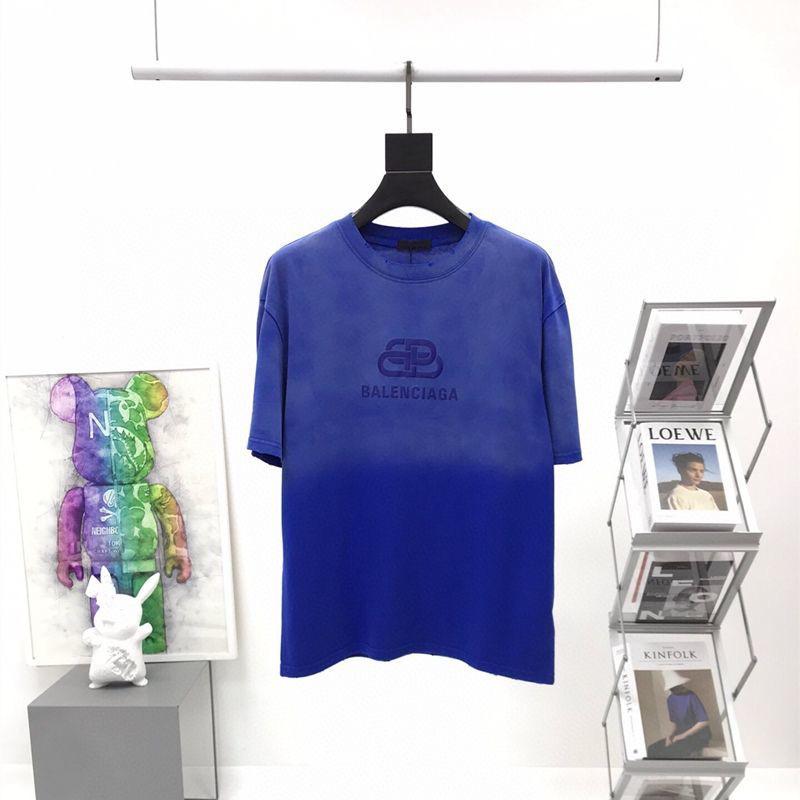 [TOP] BAL€NCIAGA Transparency T-shirt - Blue - Balenciaga