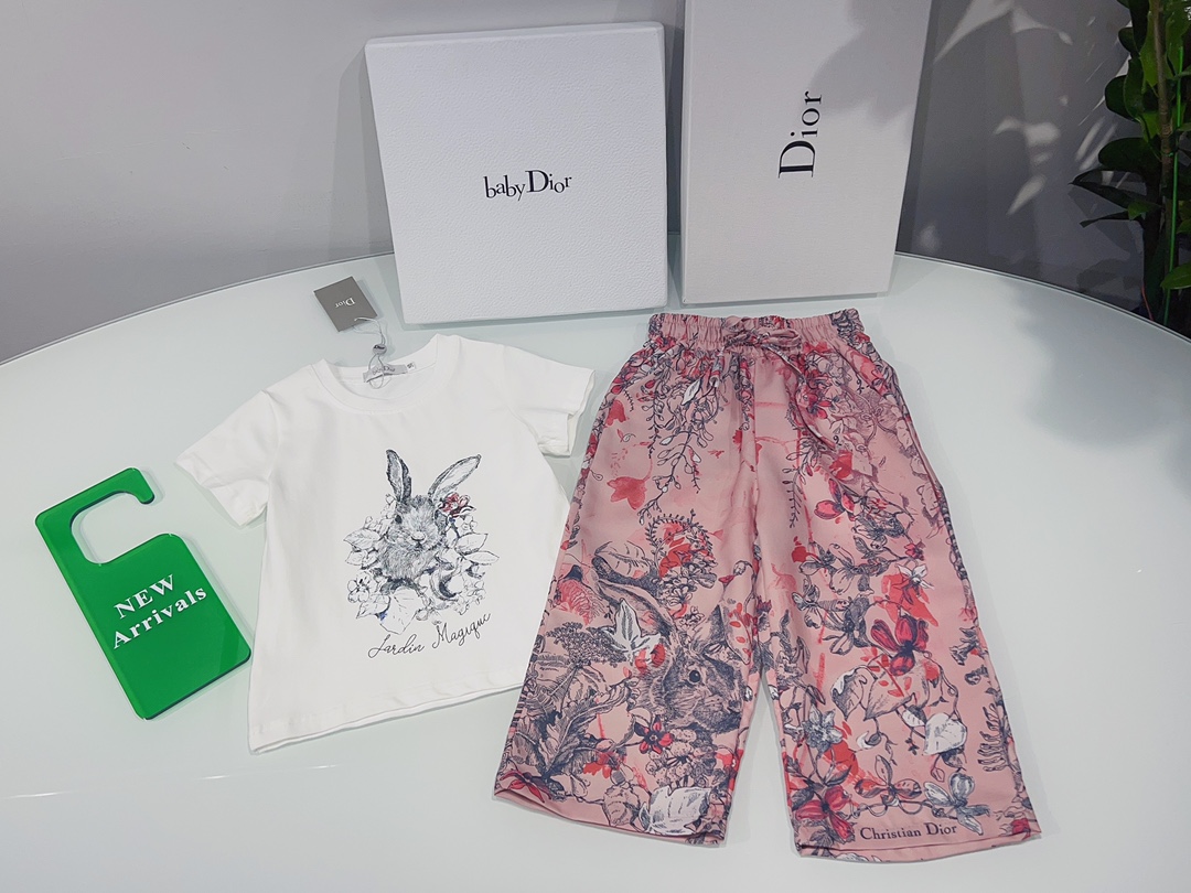 [TOP] D!or Short Sleeve Set - 2 Color