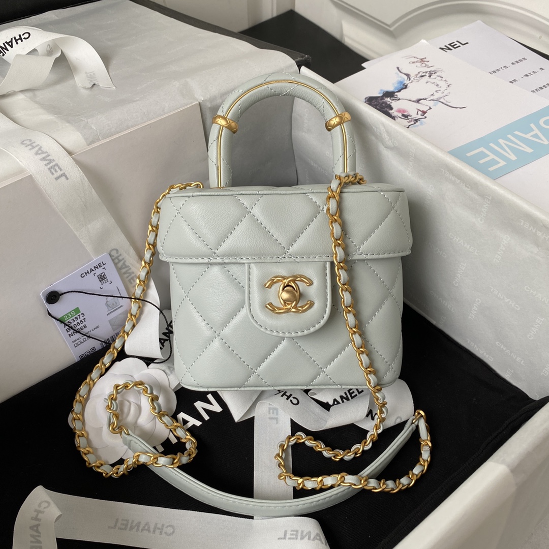 [TOP] CH@NEL Mini Handle Bag 12cm - 4 Color  - Chanel