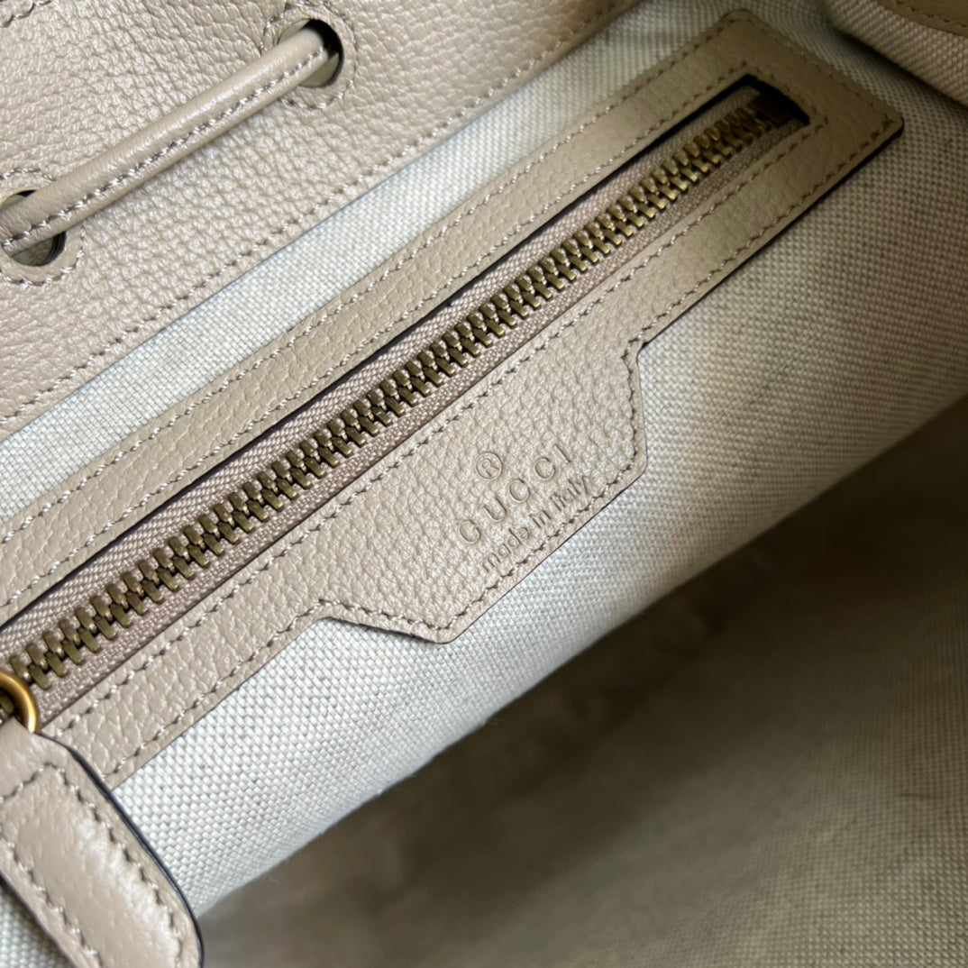 [TOP] GUCC! G*G Interlocking G Backpack - Cream - Gucci