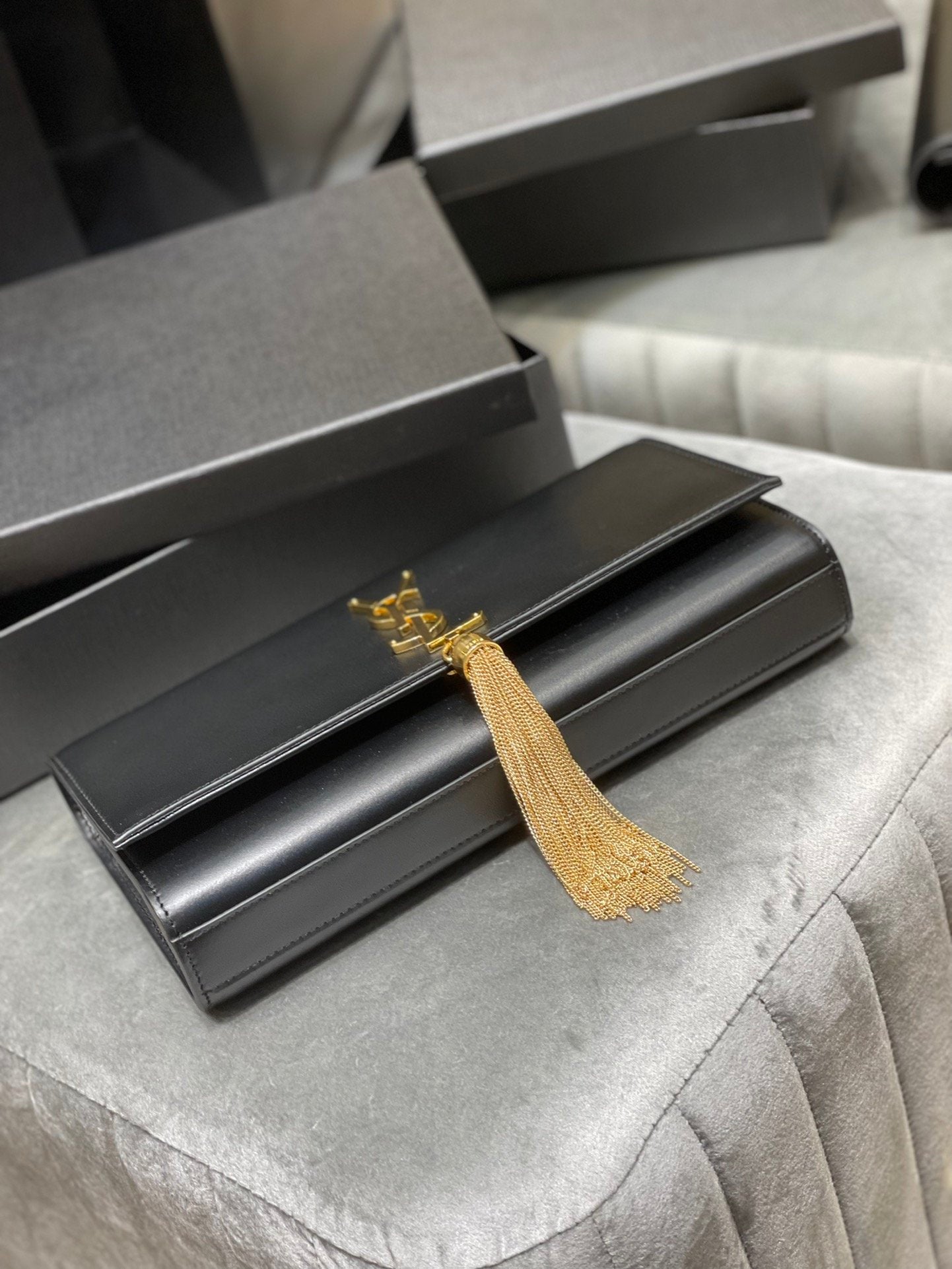 [TOP] Y$L Kate Tassel Clutch - Ysl Yves Saint Laurent