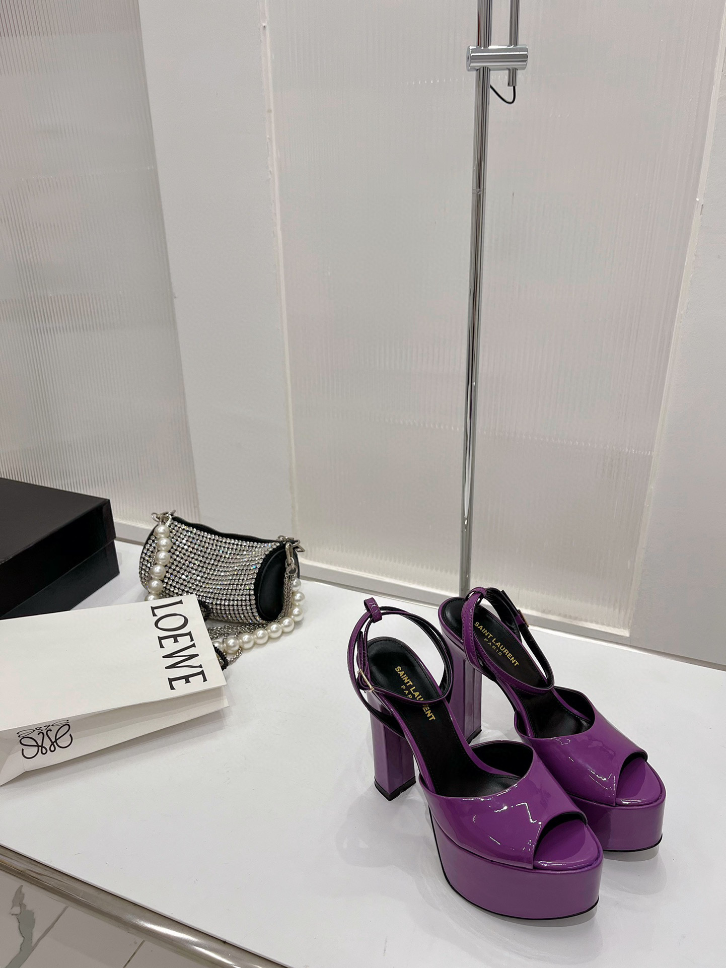 [TOP] Y$L Saint Laurent Patent Leather Heels 16.5cm - 4 Colours - Ysl Yves Saint Laurent