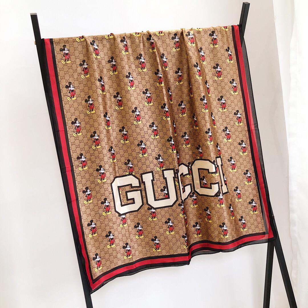 [TOP] GUCC! Gucci x Mickey Mouse Big Scarf 70CM X 190CM - Gucci