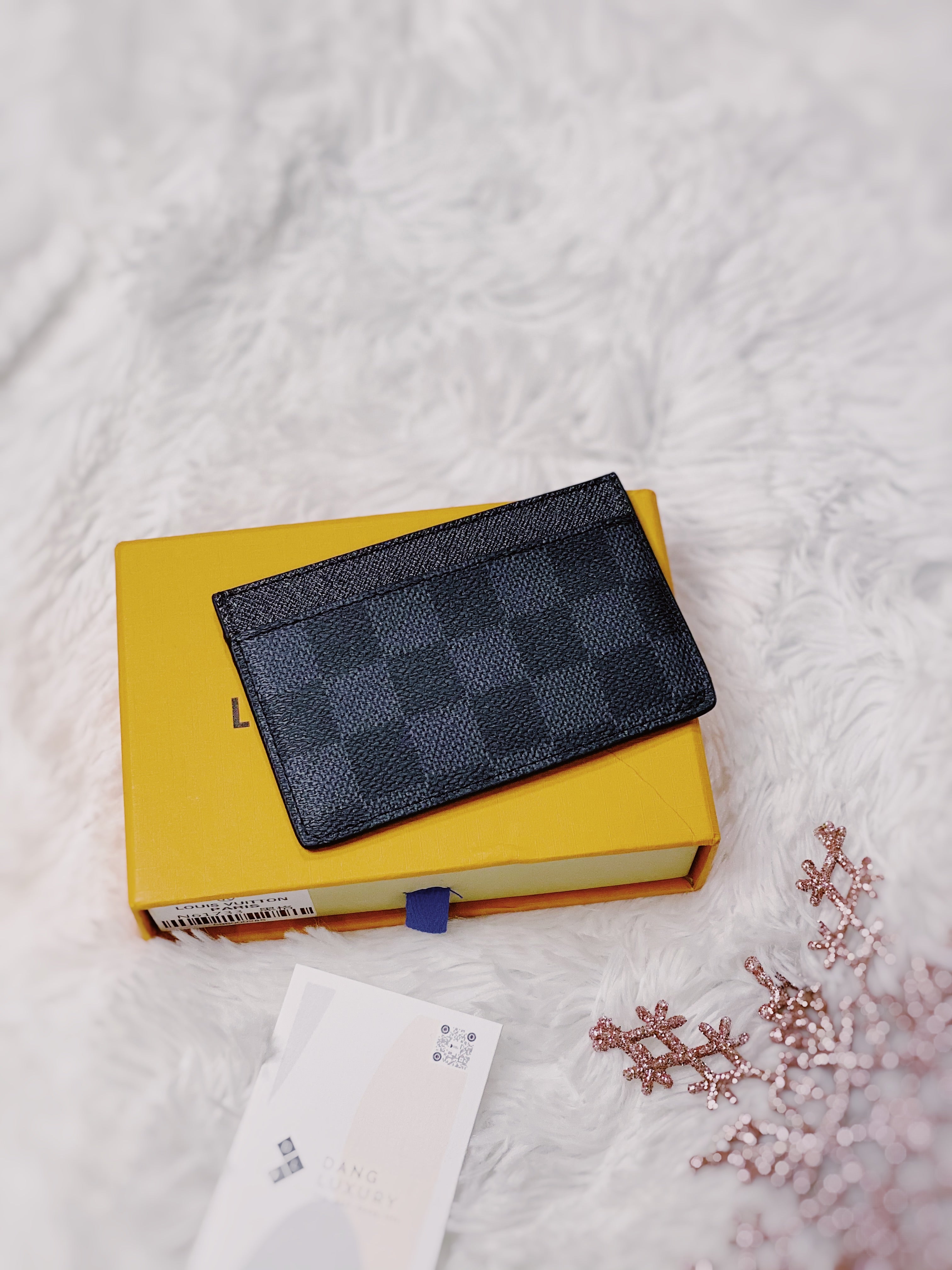[TOP] L&V LV Damier Graphite Canvas Card Holder - LV Louis Vuitton