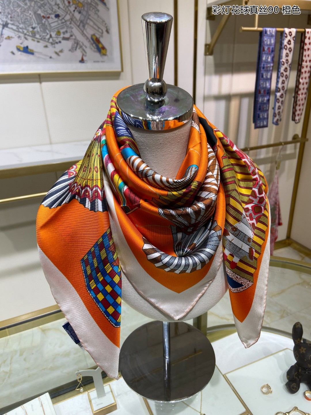 [TOP] H€RMES Silk Square Scarf - 2 Color - Hermes